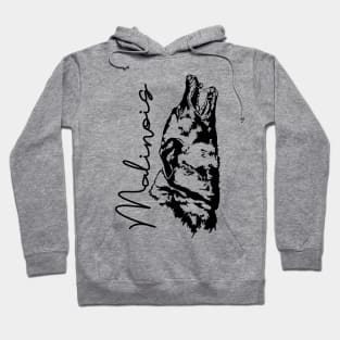 Belgian Malinois dog portrait Hoodie